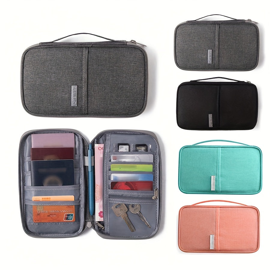 Funda organizadora de pasaporte y documentos de viaje