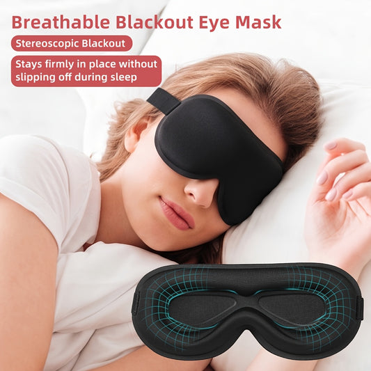 Antifaz para dormir 3D transpirable con correa ajustable