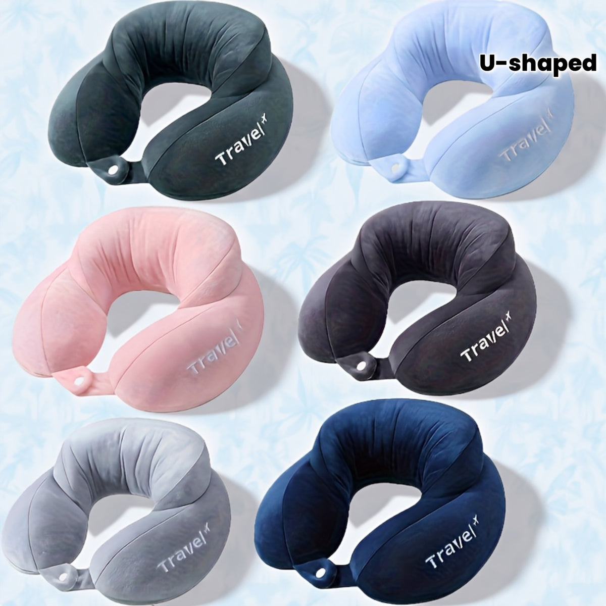 Almohada cervical de viaje en forma de U